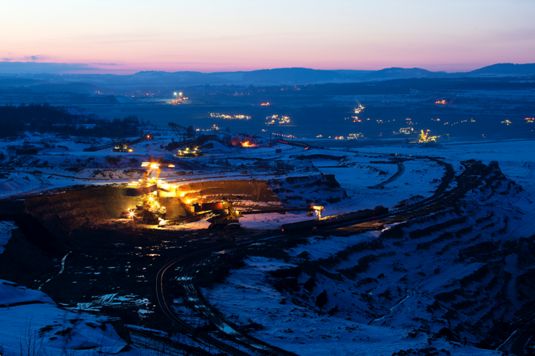 Gold mining operation